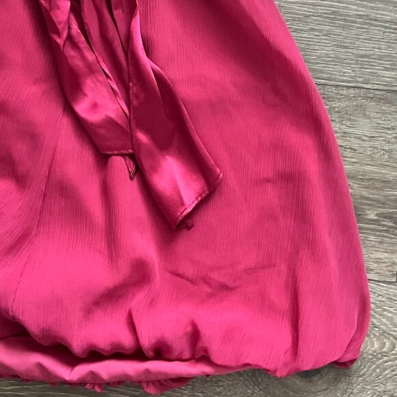 David's Bridal Junior Bridesmaid Flower Girl High Neck Sleeveless Dress Size 12 - Picture 9 of 11